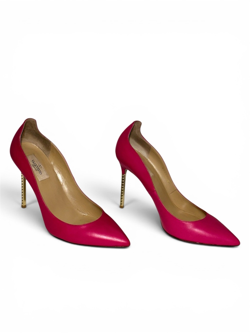 Valentino Garavani Extreme Rockstud Heel Pump Cyclamin Pink size 40 US 10